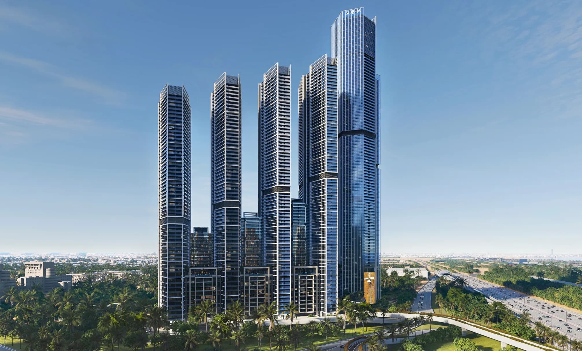 Sobha Group Dubai top real estate developer luxury residential tower skyline